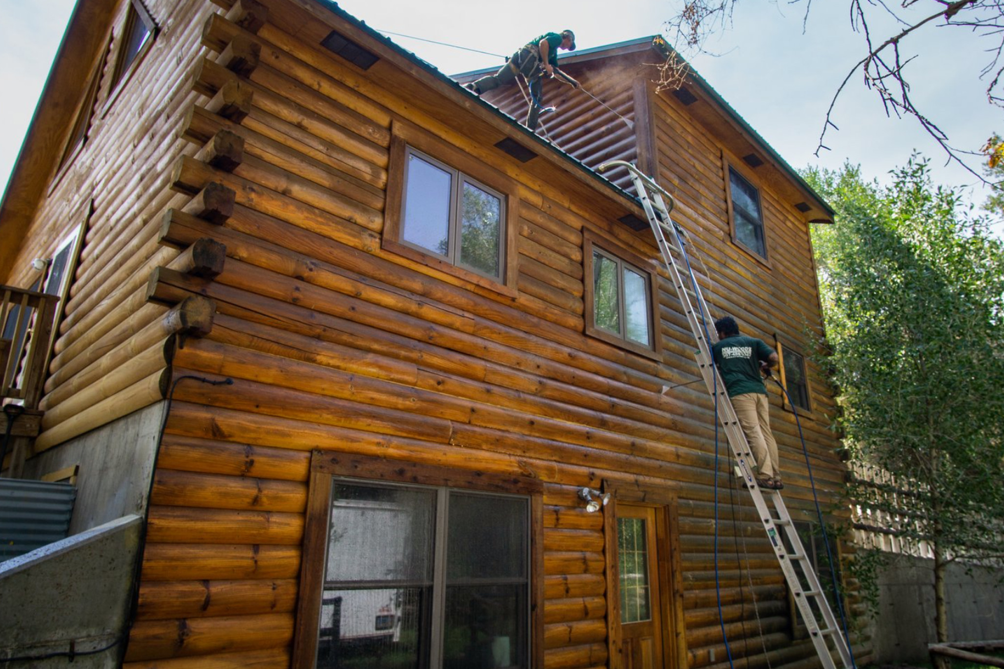 Log-Home-Restoration-In-Progress Log-Home-Restoration-In-Progress